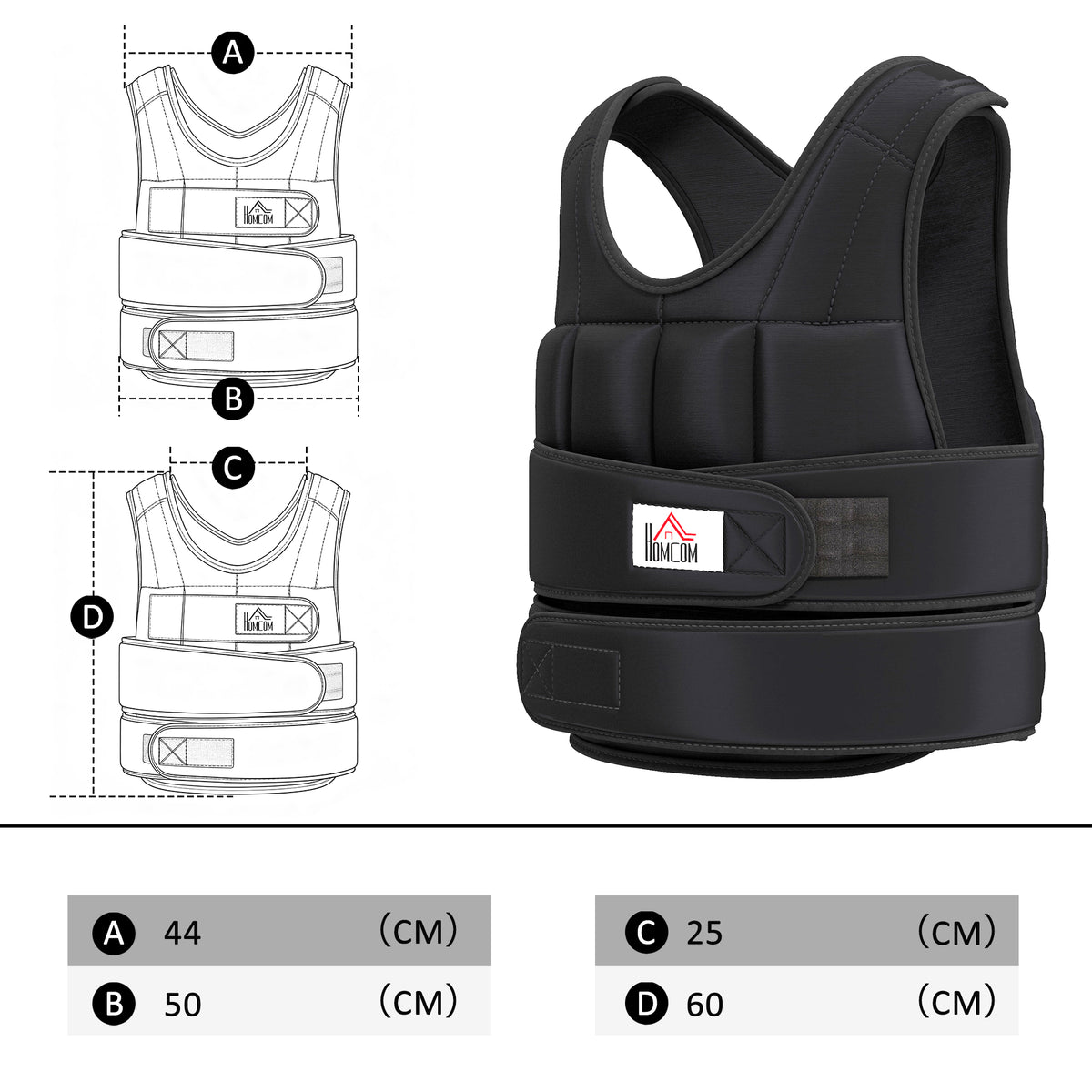 Gewichtsweste 20 KG verstellbare Trainingsweste mit herausnehmenbar Gewichten Klettverschlüsse Laufweste Damen Herren für Muskelaufbau Krafttraining, Laufen, Fitness, Cross Training