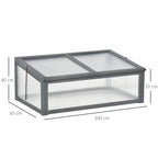 Mini-Gewächshaus, Kleines Gewächshaus für den Garten, mit PC-Platten, Gute Lichtdurchlässigkeit, 100L x 65B x 40H cm