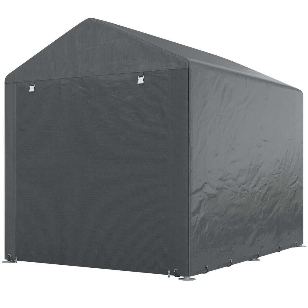 2.2 x 1.6 m Outdoor Storage Tent, with Accessories - Dark Grey