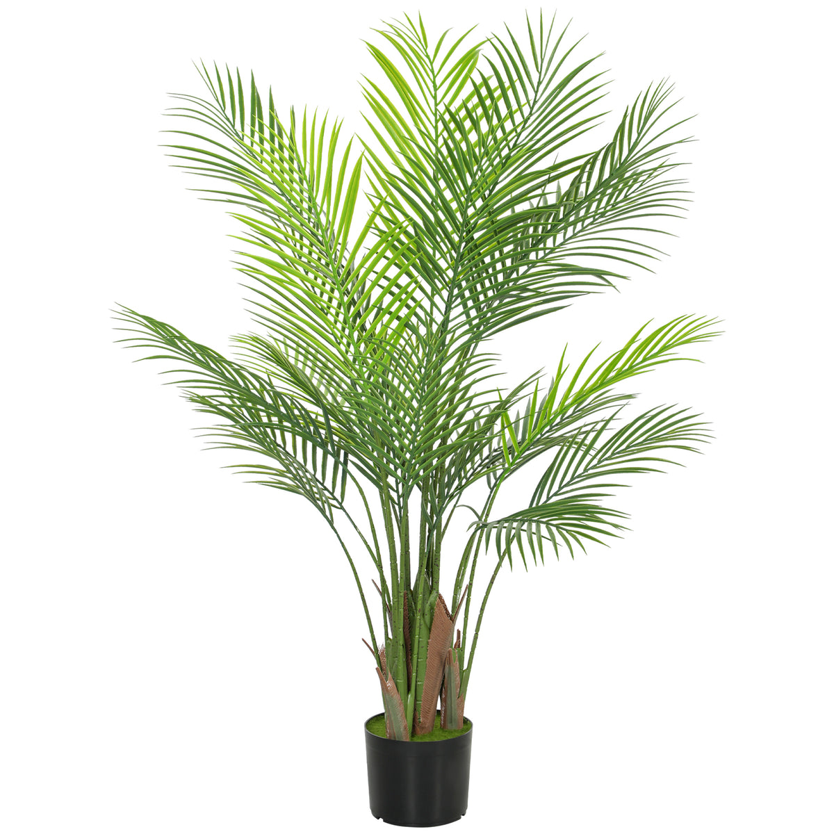 K¨¹nstliche Palme gro? 120cm Kunstpflanze, Plastik K¨¹nstliche Pflanzen im Topf f¨¹r Wohnzimmer B¨¹ro