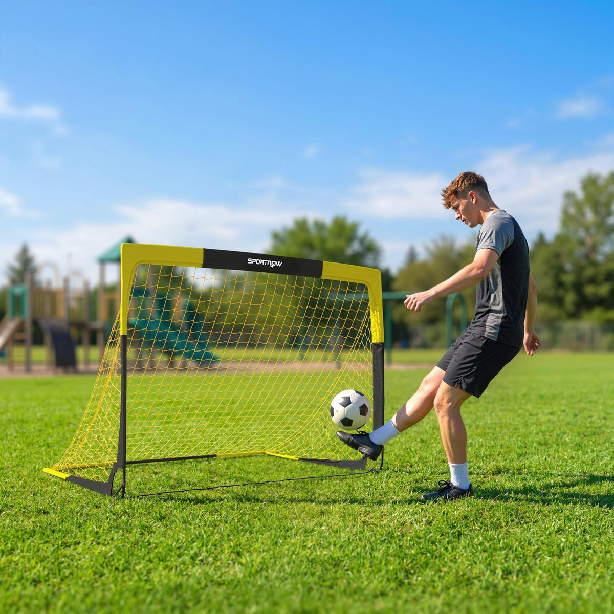 Pop-Up Fußballtor für Jugendliche & Erwachsene Klappbar Tragbar