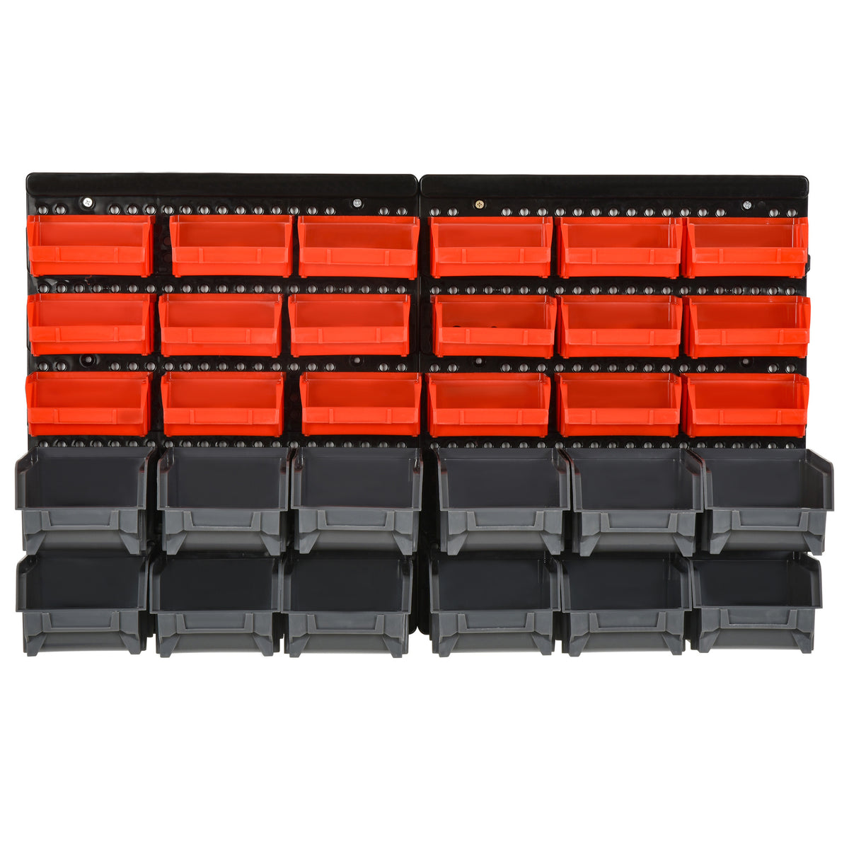 30 Cubbie On-Wall Storage Board Tool Screw Organiser Garage Workshop DIY Container w/ Screw Kit Tool Equipment Tidy