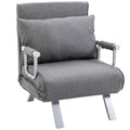 Relaxsessel Liegesessel Sessel, Liegefunktion, G?stebett, 65 cm x 69 cm x 80 cm, Grau