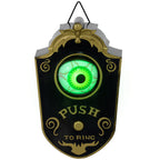 Halloweendeko, Türglocke mit Horror-Auge, Geräusch- & Touchsensor, beweglich, grünes Licht