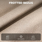 Relaxsessel mit Wärme Vibrationsmassage und Liegefunktion Beige