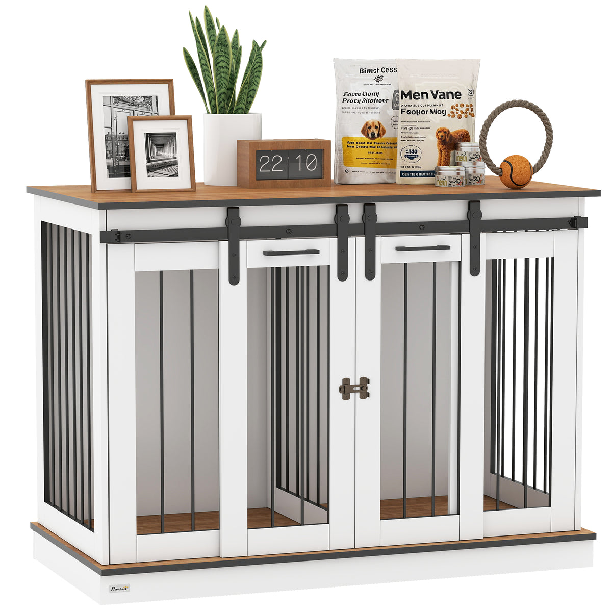 Dog Crate Furniture for Large Dogs, Double Dog Cage for Small Dogs