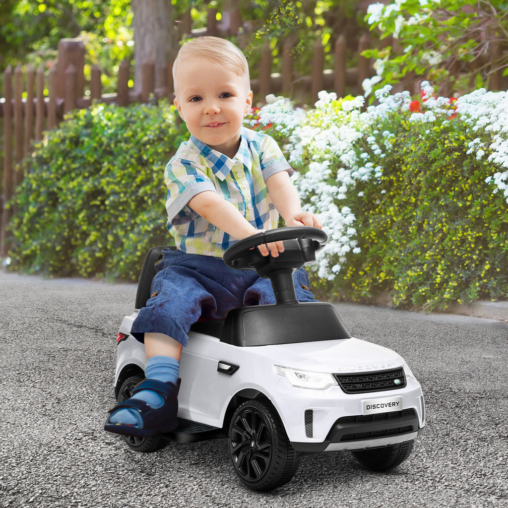 Elektro Kinderauto 6V, Land Rover, Fahr-/Schiebemodus, Scheinwerfer, Musik, Wei?