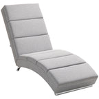 Polstersessel mit R¨¹ckenlehne, Relaxsessel mit Stahlbeinen & dicker Polsterung, f¨¹r Wohnzimmer, Schlafzimmer, Hellgrau
