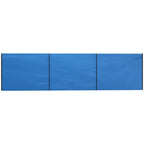 4 Pole Camping Windbreaks, Beach Wind Shield Shelter with Carry Bag and Steel Poles, 540cm x 150cm, Blue