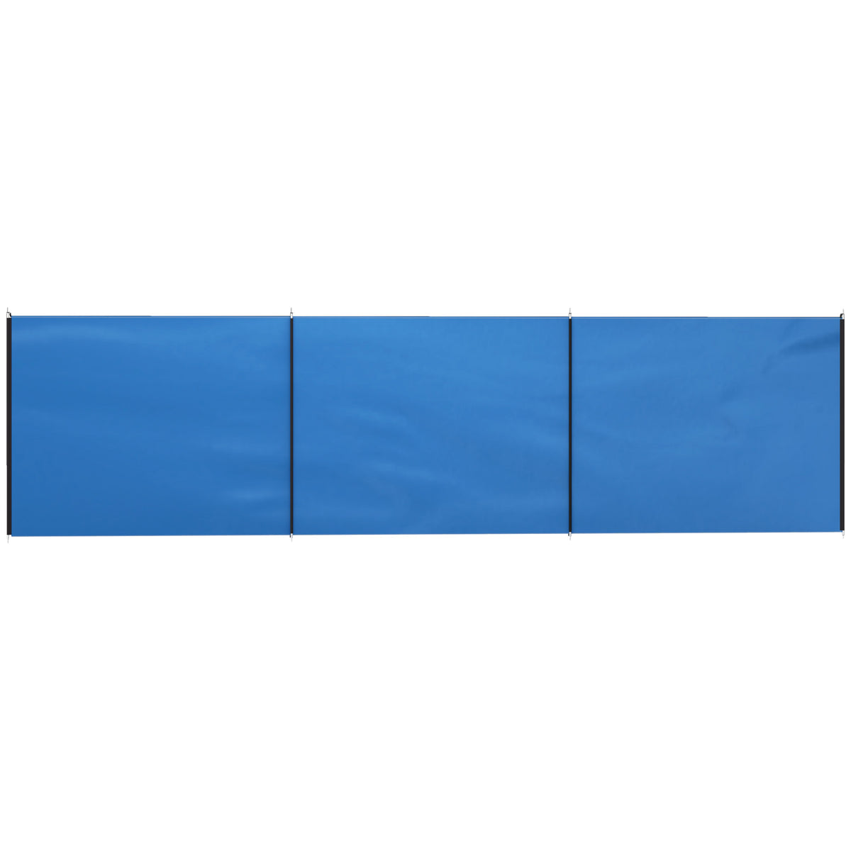 4 Pole Camping Windbreaks, Beach Wind Shield Shelter with Carry Bag and Steel Poles, 540cm x 150cm, Blue