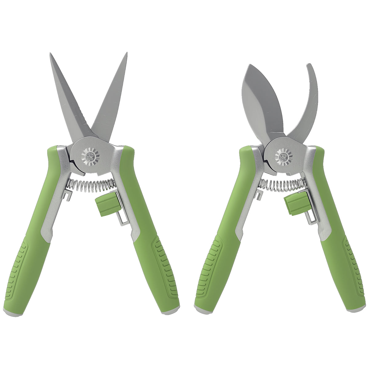 Gartenwerkzeug Set 2 St¨¹ck Garten Werkzeug aus Edelstahl Gartenger?te mit Gartenschere Astschere Gr¨¹n+Silber