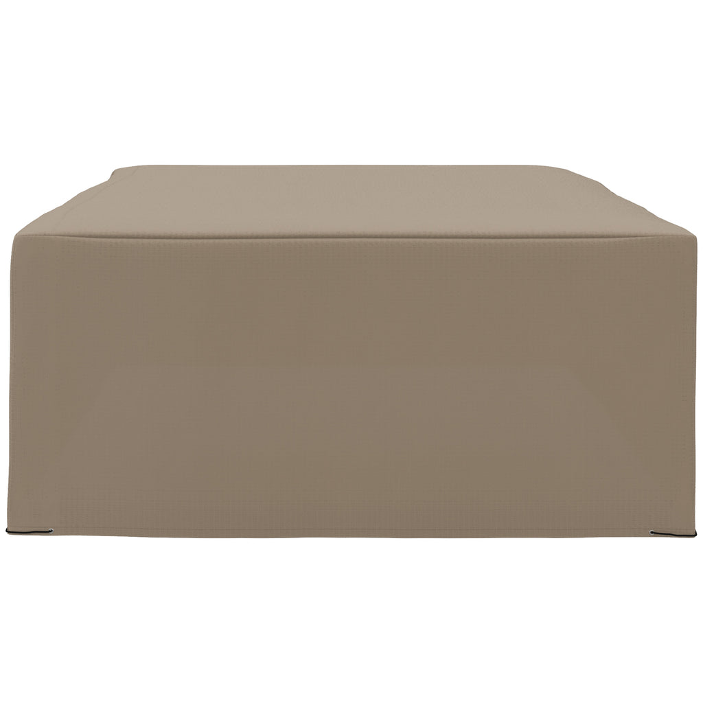 600D Oxford Patio Garden Furniture Dining Table Chair Set Cover Water Protector Waterproof Anti-UV – Beige