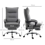 B¨¹rostuhl mit Massagefunktion, Heizfunktion, Fernbedienung, ausfahrbare Fu?st¨¹tze, neigbar, grau