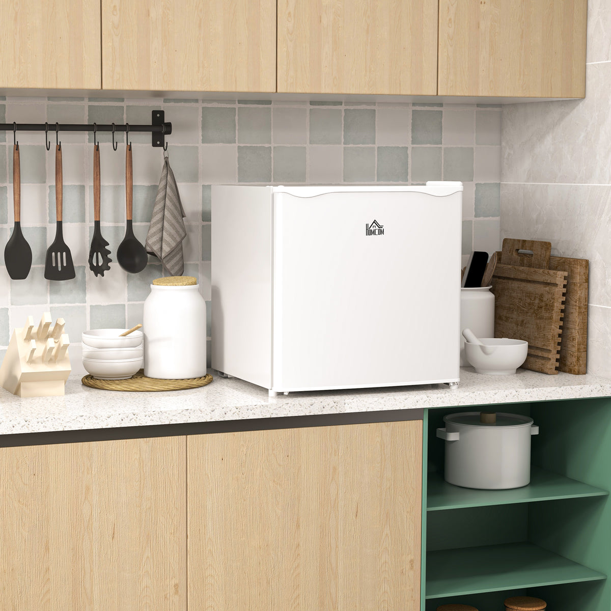 Mini-Gefrierschrank, 35 L Gefrierbox, 5-stufige Temperaturregelung, Weiß