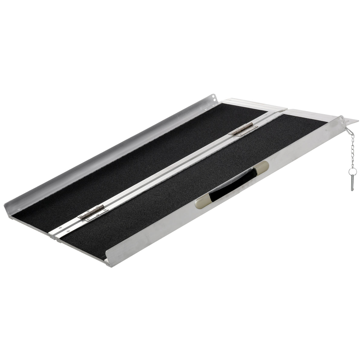 3FT Aluminium Double Folded Wheelchair Ramp Scooter Mobility W/ Carry Handle Lightweight
