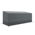Schutzhülle für Gartenmöbel Winterfest Wasserdicht Abdeckung Anti-UV 600D Oxford Gewebe 190,5 x 72 x 76cm Hellgrau
