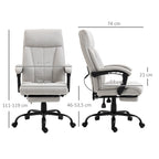 Massage-B¨¹rostuhl B¨¹rostuhl Computerstuhl, Lendenheizung, Neigungsfunktion, Hellgrau