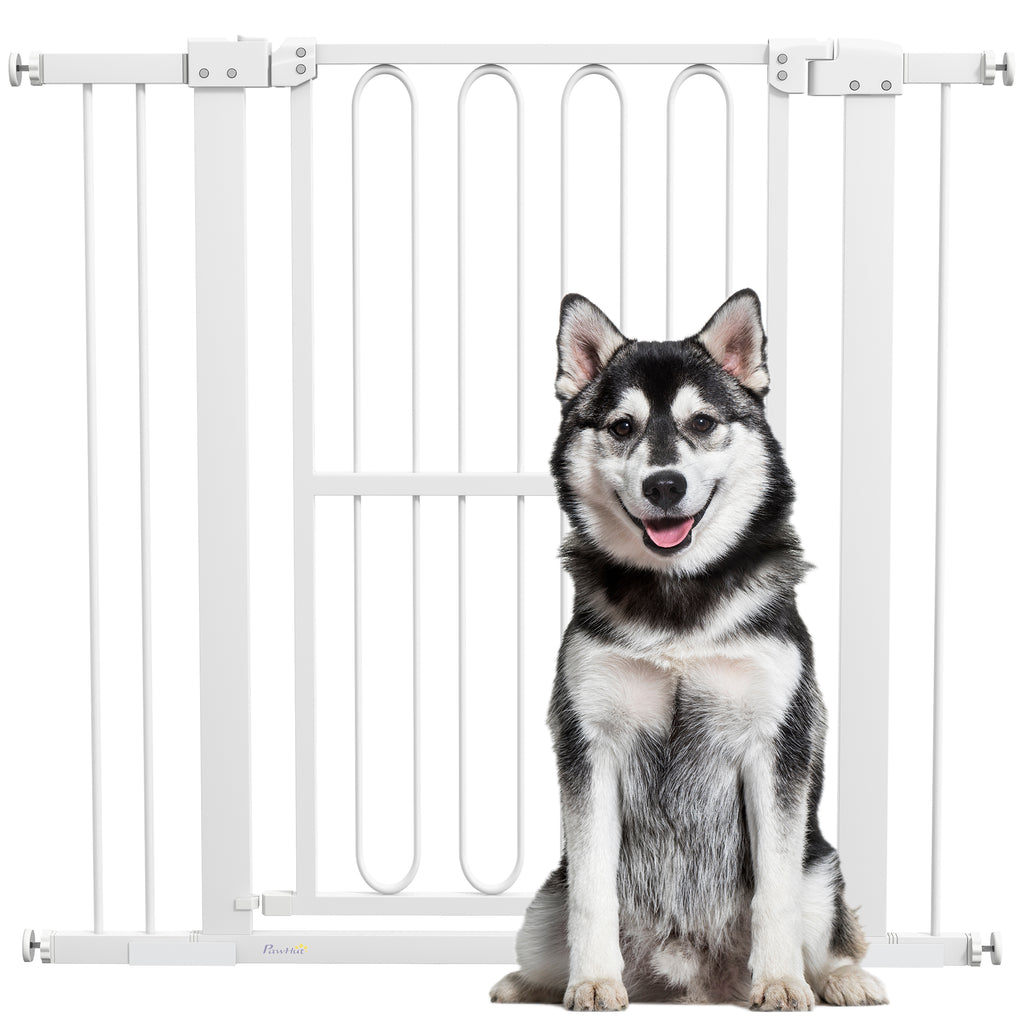 Türschutzgitter Hund, 76-104 cm Absperrgitter ohne Bohren, Treppengitter