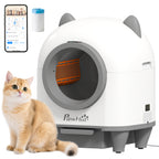 Selbstreinigende Katzentoilette mit App-Steuerung 80 L Geruchsbeseitigung für Mehrere Katzen