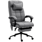 B¨¹rostuhl mit Massagefunktion, ergonomisch, 66x76x116-124cm, Grau