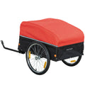Fahrradanhänger 170 Liter Fahrrad Lastenanhänger mit Kupplung Abdeckplane 51 cm Schnellspannend Luftreifen bis 40 kg