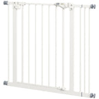 Adjustable Safety Gate w/ One Extensions, Four Adjustable Screws, White