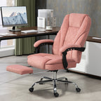 Ergonomischer B¨¹rostuhl mit Massagefunktion, Fu?st¨¹tze, drehbar, rollbar, Rosa