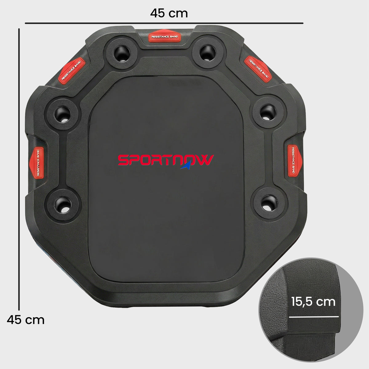Liegestützbrett 7-in-1 Verstellbares Push Up Board mit Widerstandsbändern Rollen Türanker, Faltbar