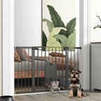 Türschutzgitter Treppenschutzgitter Hunde Absperrgitter Schutzgitter für Haustier Stahl