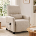 Relaxsessel mit Wärme Vibrationsmassage und Liegefunktion Beige