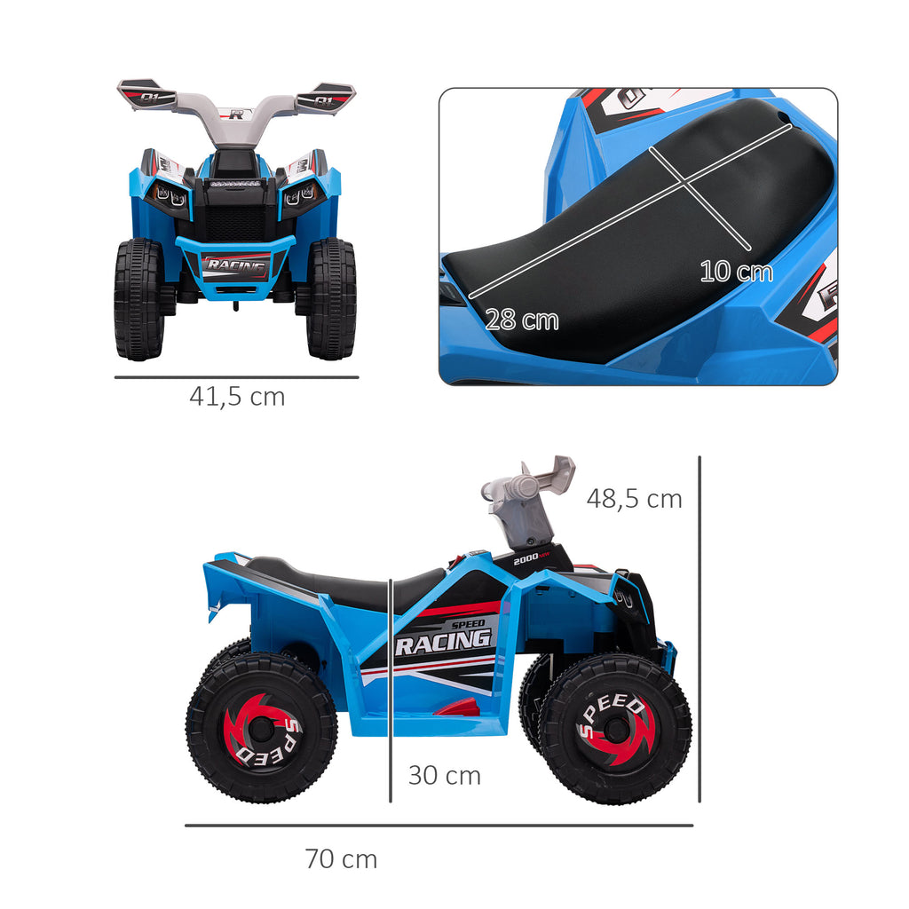 Elektro-Kinderquad, 2,5 km/h, Vorw?rts- & R¨¹ckw?rtsgang, f¨¹r 18-36 Monate, Blau