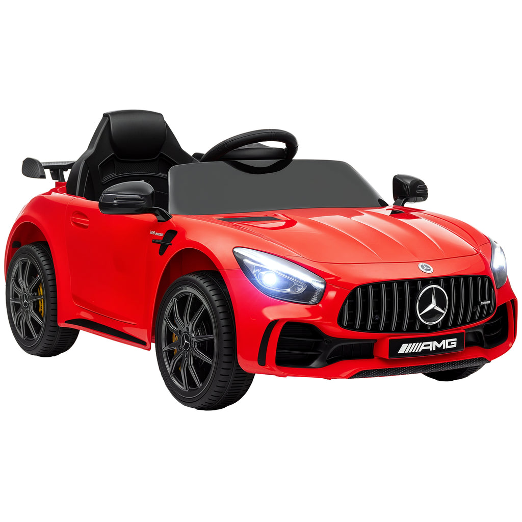 Elektro-Kinderauto, Mercedes, 3-5 km/h, Fernbedienung, Licht & Musik, Rot