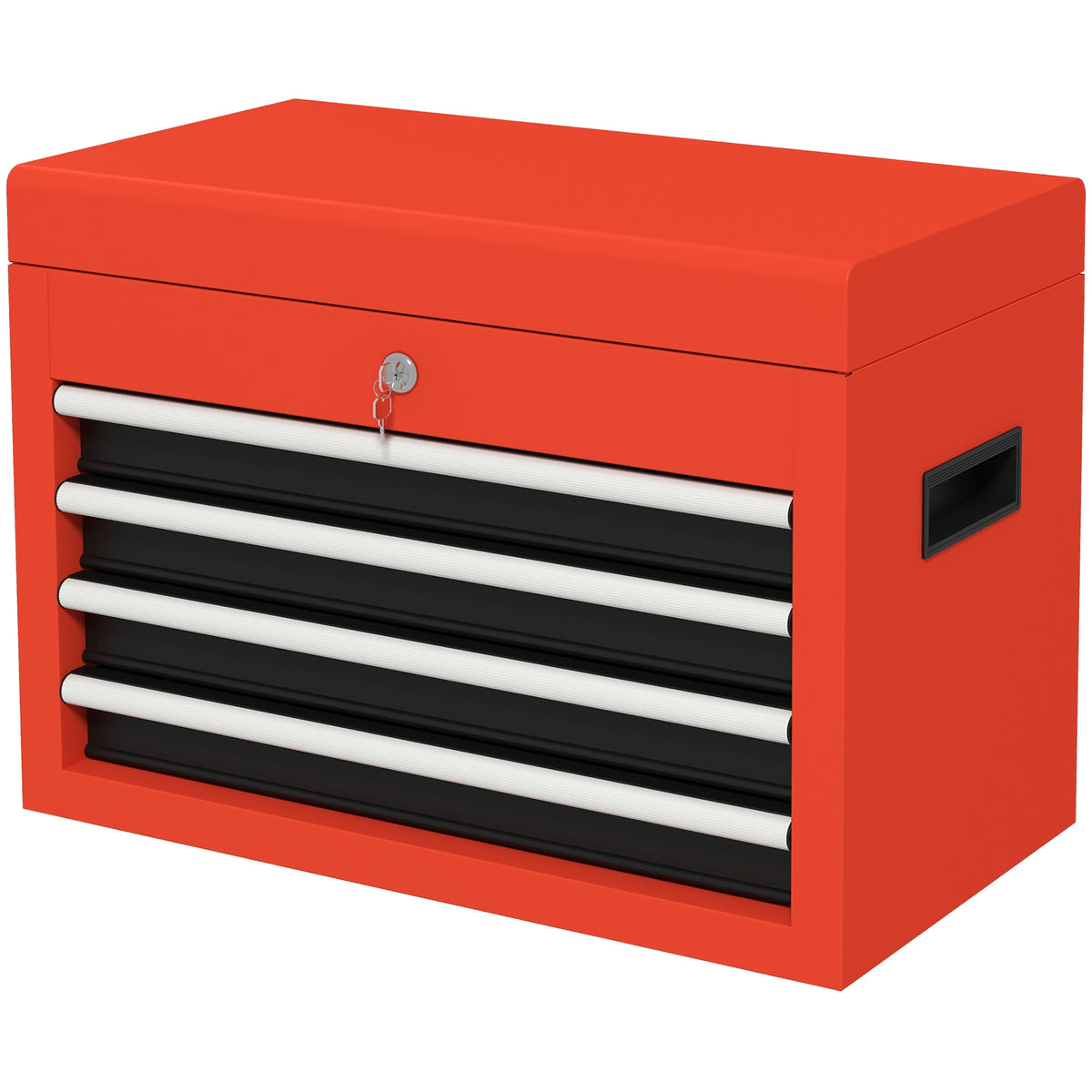 Werkzeugkasten Werkzeugtrolley, inkl. Schloss, 2 Schl¨¹ssel, 45 cm x 24,5 cm x 32,5 cm, Rot