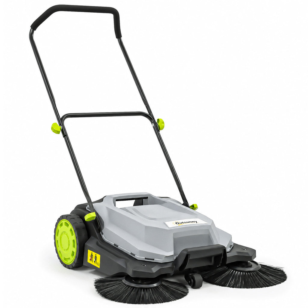 Kehrmaschine manuell 68 cm Kehrbreite 24 L Schmutzbehälter