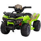 Kinder Quad Elektro 6V Kinderquad mit Vorwärtsfunktion, Musik, Elektro-Quad für Kinder 1,5-3 Jahre Grün