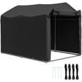 Garagenzelt, wasserdicht Zeltgarage mit Tür, UV-beständig 220 x 157 x 165 cm Schwarz