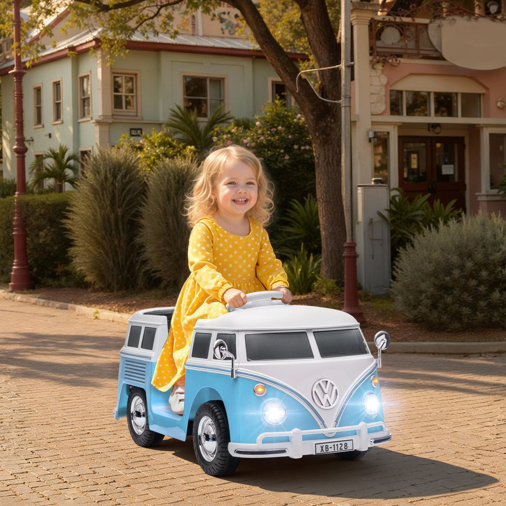 Kinder Elektroauto, 12V Kinderfahrzeug mit MP3, Doppelmotor, Elektrofahrzeug mit Hupe, Sanftanlauf, 89x49x41,5 cm, Blau