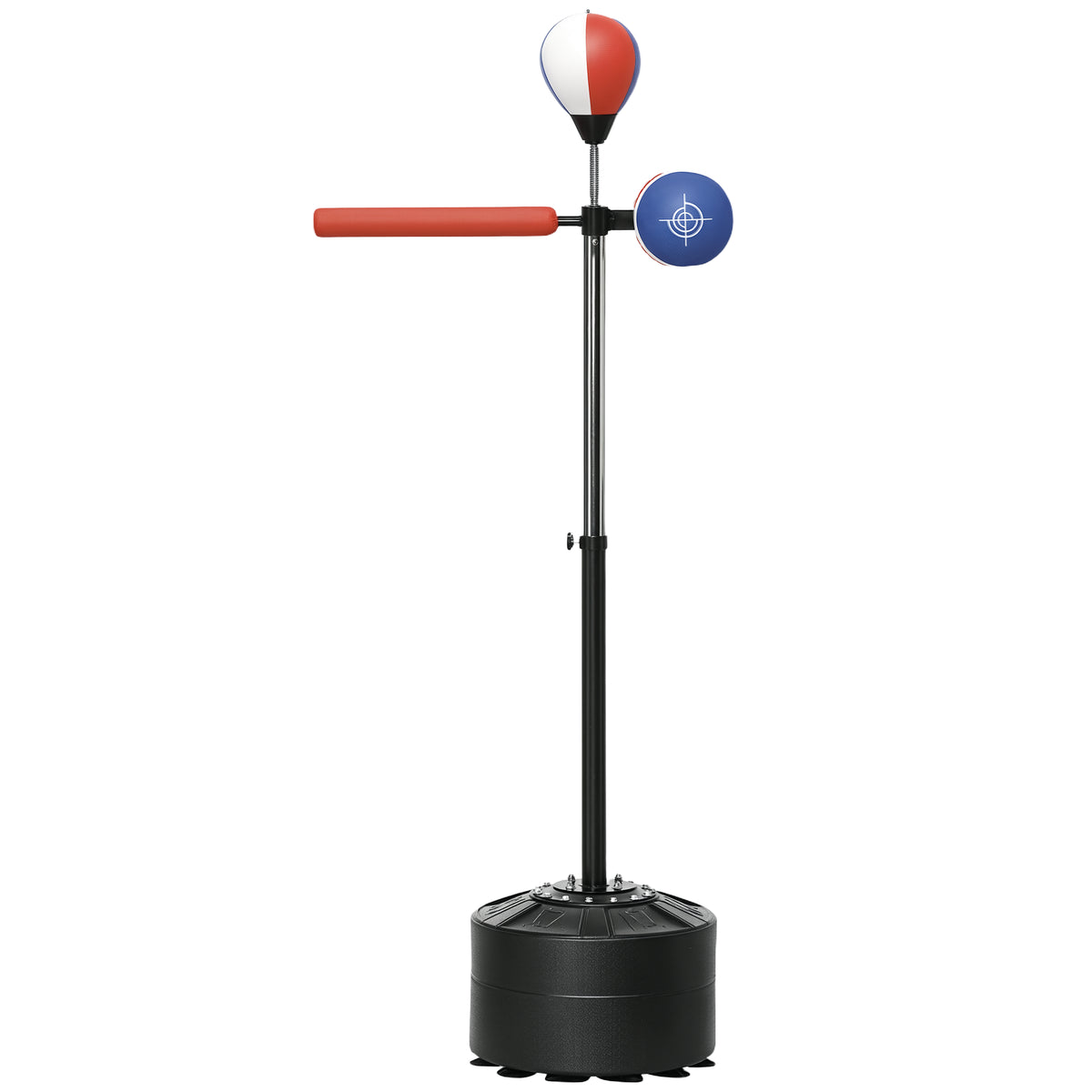 Adjustable Speed Bag, Boxing Bag, with Stand, Reflex Bar, Punching Pad, Multicoloured