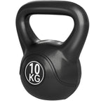Kettlebell Kugelhantel 10 kg Gewicht-Hantel mit Sand befüllt für Anfänger Schwarz