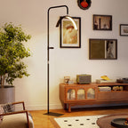 LED Halbmond Wimpern Lampe mit Telefonhalter 350° Drehbar Beauty-Ringlicht Warme Lampe mit Einstellbar Höhe