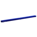 Faltbarer Schwebebalken, rutschfest, Wildlederbezug, robustes Holz, 210 x 10 x 6,5 cm, Blau