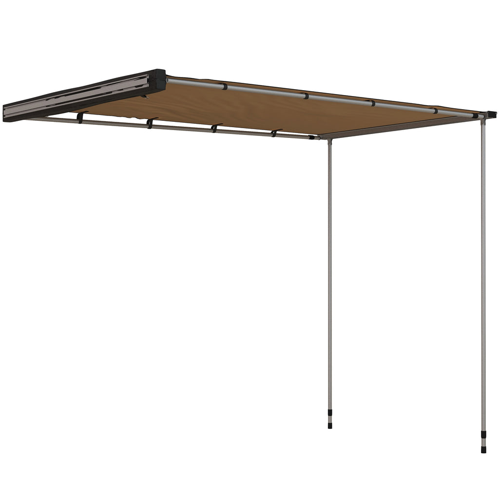 Autozelt Autodachzelt Dachzelt, wetterbeständig, 160 x 250 x 125-225 cm, Khaki