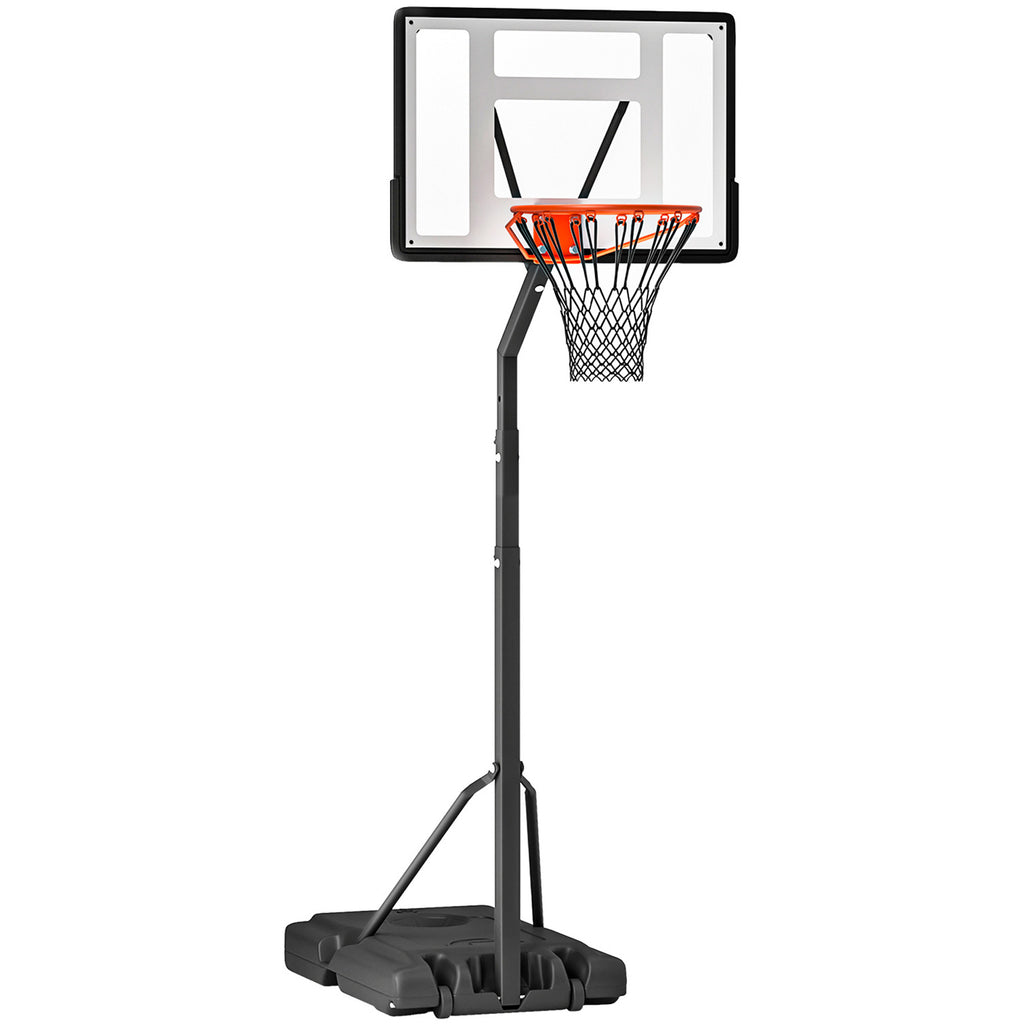 Portable 10ft Basketball Backboard Hoop Set Professional Outdoor Freestanding Basketball Stand with Wheels for Adults and Children, Adjustable High 2.55M-3.05M