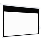 Beamer Leinwand 247 x 168 cm 100 Zoll 16:9 HD 4K Projektionsleinwand Elektrisch mit Fernbedienung, Weiß