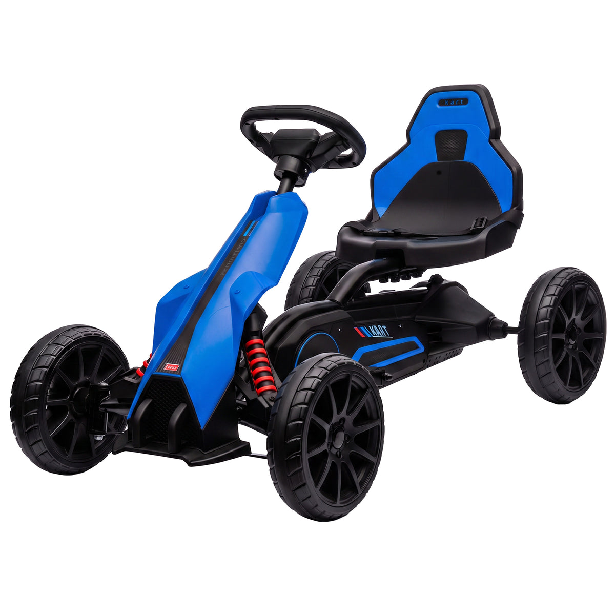Kinder Elektro Gokart 12 V 3-5km/h Go Kart für 3-8 Jahre, Blau
