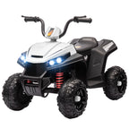 Elektro-Kinderquad, Licht & Musik, Federung, 5 km/h, 50 Min. Fahrzeit, f¨¹r 3-5 Jahre, Wei?