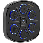 Music Boxing Machine, Smart Bluetooth Boxing Machine Wall Mounted with 9 Speeds & Modes, LED Lights and Gloves, Punching Pad for Adults, Black