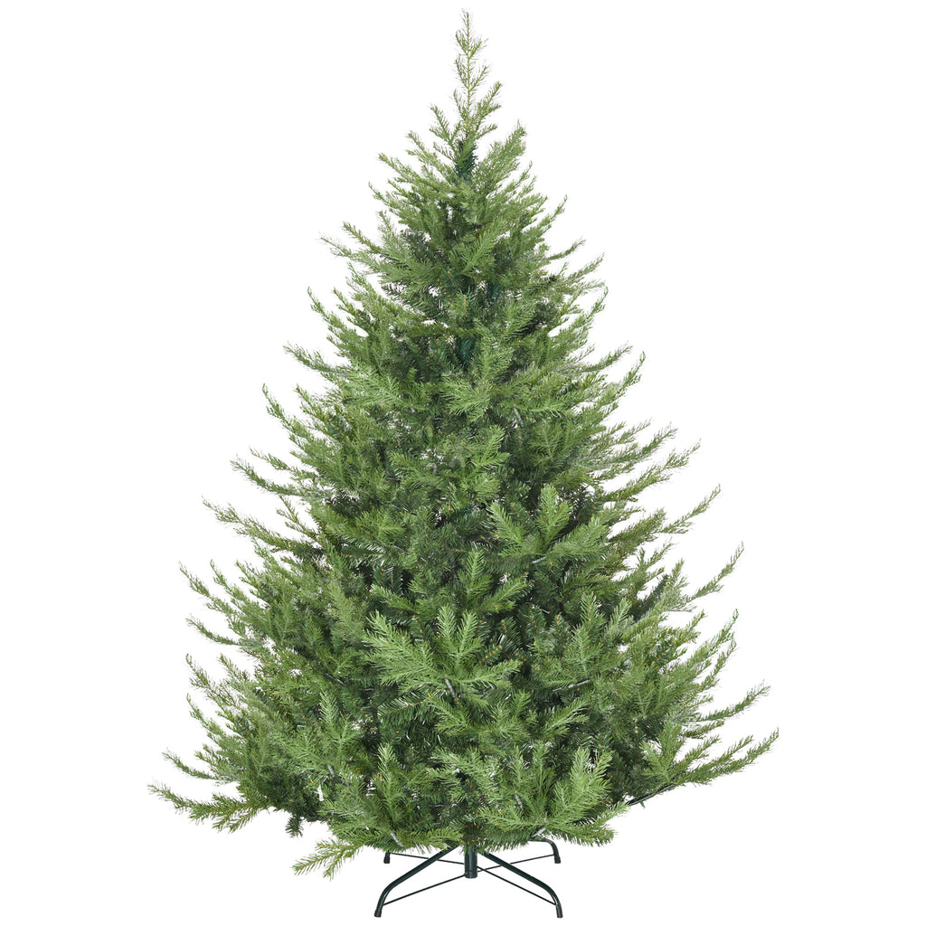 Weihnachtsbaum, Kunsttanne, realistisches Aussehen, schneller Aufbau, Kunststoff, Grün, 136 x 136 x 180cm