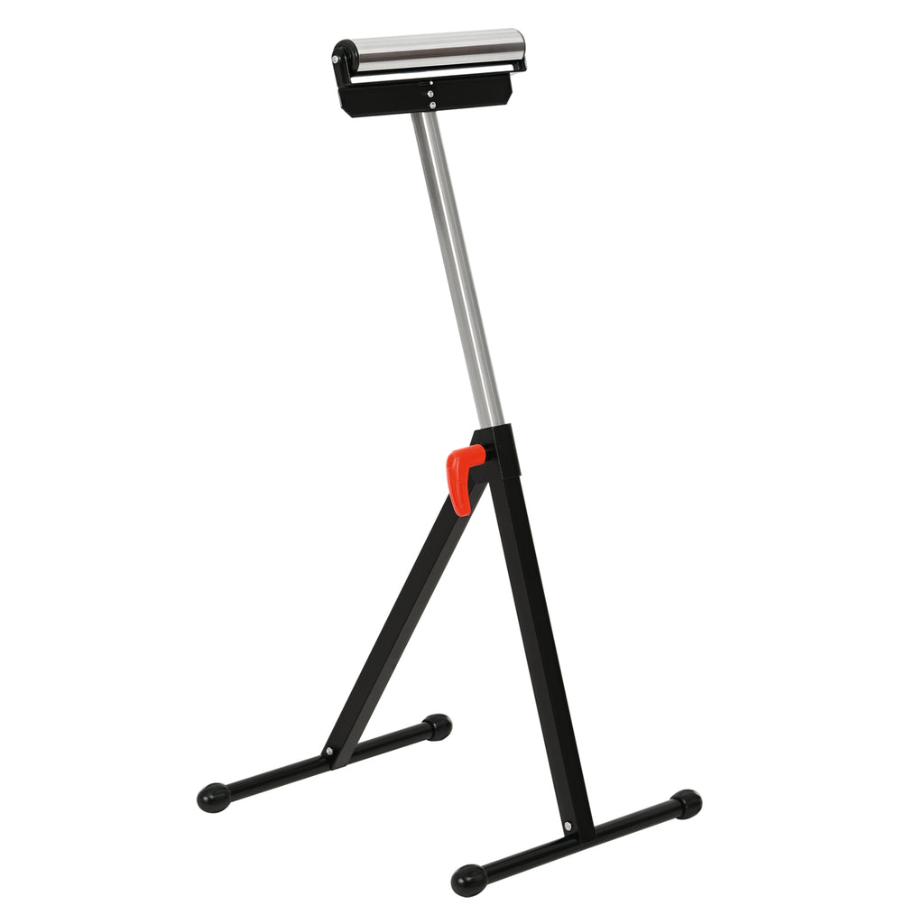 Rollenbock, Rollenauflage, Höhenverstellbares Arbeitsbock, Rollenständer, Hiflsbock, Stützbock, bis 90 kg, Metall, Schwarz, 44 x 50 x 68-110 cm