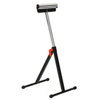Rollenbock, Rollenauflage, Höhenverstellbares Arbeitsbock, Rollenständer, Hiflsbock, Stützbock, bis 90 kg, Metall, Schwarz, 44 x 50 x 68-110 cm